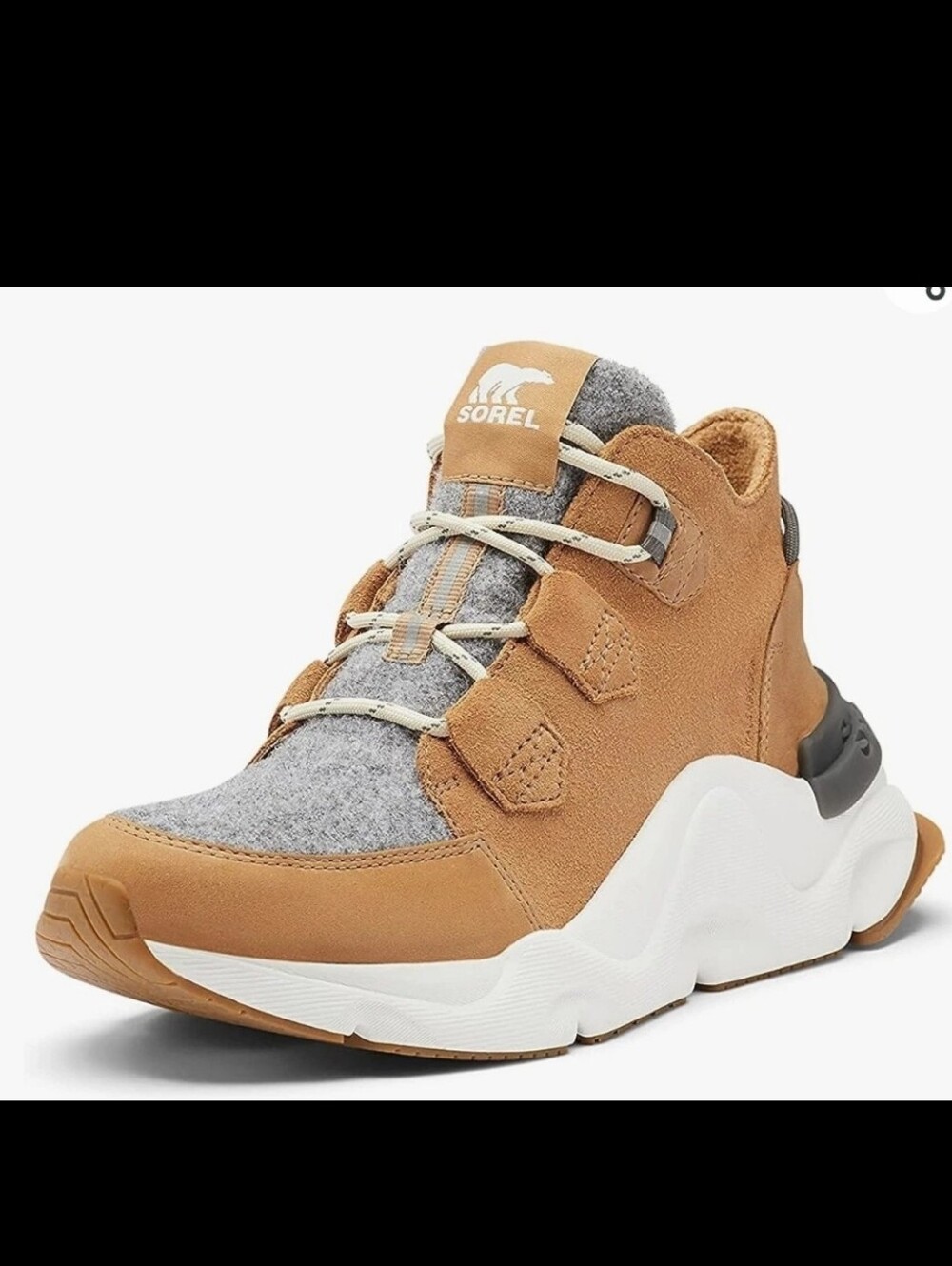 SOREL Kinetic RNEGD Caribou Waterproof Sneakers in Tawny Buff Boots, New!